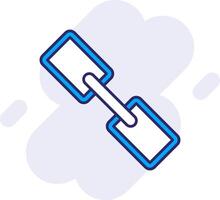 Link Line Filled Backgroud Icon vector
