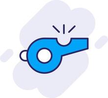 Whistle Line Filled Backgroud Icon vector