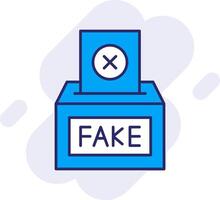 Fake Line Filled Backgroud Icon vector