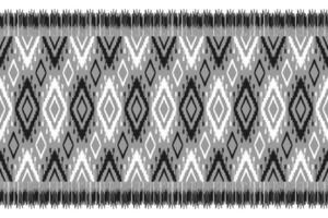 alfombra etnica ikat art. patrón sin costuras en tribal. estampado de adornos geométricos aztecas. vector