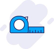 Measure Line Filled Backgroud Icon vector
