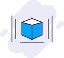 3d Modeling Line Filled Backgroud Icon vector