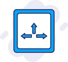Resize Line Filled Backgroud Icon vector