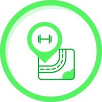 Gym Green mix Icon vector
