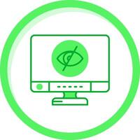Disabled Green mix Icon vector