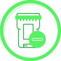 Delete Green mix Icon vector