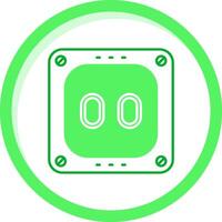 Socket Green mix Icon vector