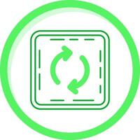 Loop Green mix Icon vector