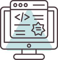 Pop Up Line  Shape Colors Icon vector