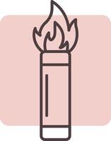 Flare Line  Shape Colors Icon vector