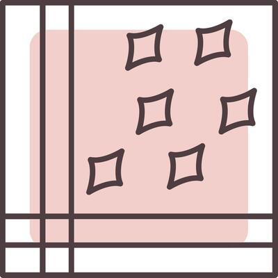 Handkerchief Line  Shape Colors Icon