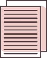 Papers Line  Shape Colors Icon vector