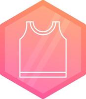 Top Gradient polygon Icon vector