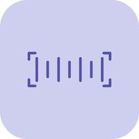 Bar Code Glyph Tritone Icon vector