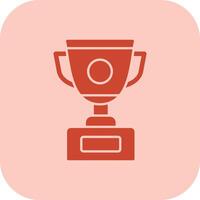 Trophy Glyph Tritone Icon vector