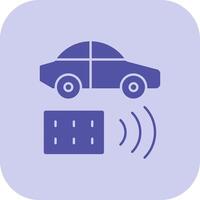 Remote Vehicle Glyph Tritone Icon vector