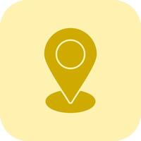 Location Glyph Tritone Icon vector