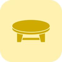 Coffee Table Glyph Tritone Icon vector