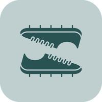 fútbol botas glifo tritono icono vector