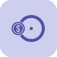 Time Is Money Glyph Tritone Icon vector