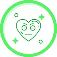 Embarrassed Green mix Icon vector