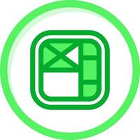 Layout Green mix Icon vector