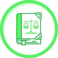 Law Green mix Icon vector