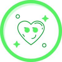 Smirking Green mix Icon vector