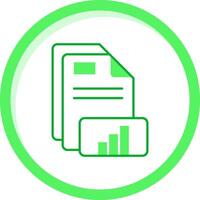 Chart Green mix Icon vector