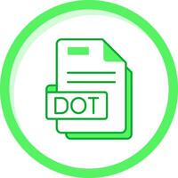 Dot Green mix Icon vector