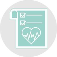 Health Graph Glyph Multicolor Sticker Icon vector