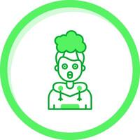 Exploding Green mix Icon vector