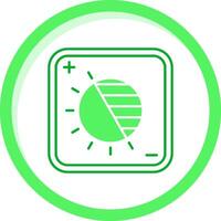 Exposure Green mix Icon vector