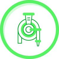 manguera verde mezcla icono vector