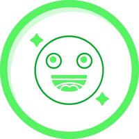 Smile Green mix Icon vector