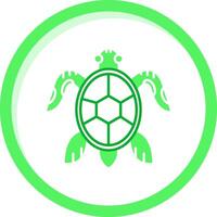 Turtle Green mix Icon vector