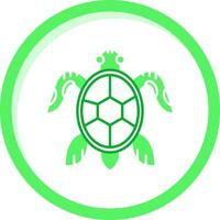 Turtle Green mix Icon vector