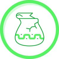 Jar Green mix Icon vector