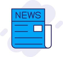 News Line Filled Backgroud Icon vector