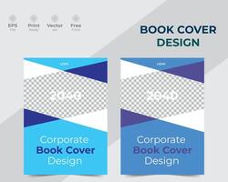 Modern and creative book cover design template. vector