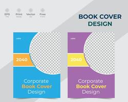 vector moderno libro cubrir diseño y empresa anual reporte