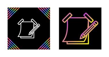 Sticky note with pencil Vector Icon