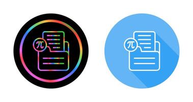 Document Insert Formula Vector Icon