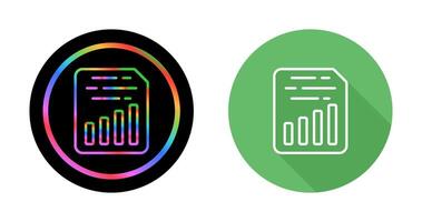 Document Insert Chart Vector Icon