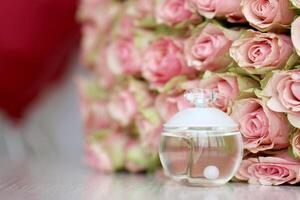 KHARKIV, UKRAINE - JANUARY 2, 2021 Perfume bottle of Noa by Cacharel, a French company of ready to wear clothing, perfume and accessories founded in 1958 photo