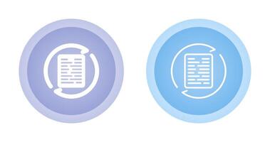 Document Synchronization Vector Icon