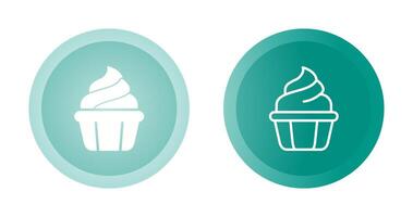 icono de vector de cupcake