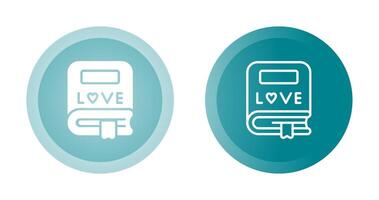 Romantic Bookmark Vector Icon