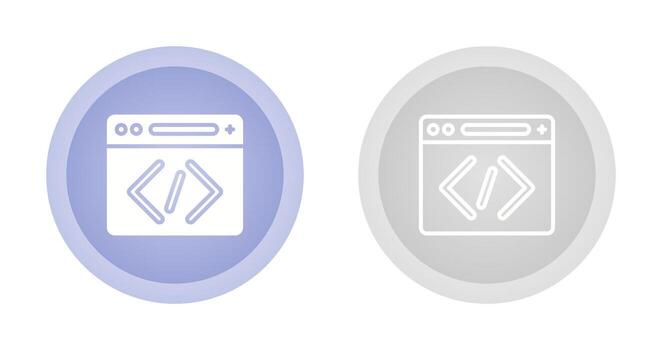 icono de vector de codificación