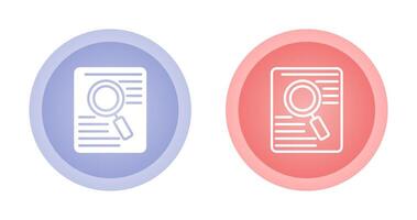 Document Search Vector Icon